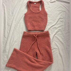 Fuzzy aerie pj set
